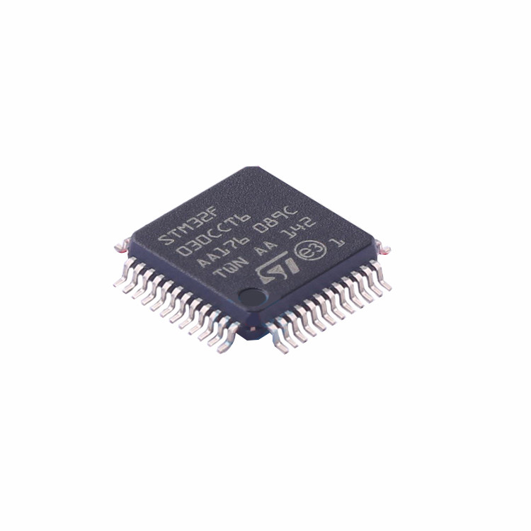 El BRAZO original MCU 32 de STM32F030CCT6TR MORDIÓ los componentes electrónicos IC Chips Integrated Circuits STM32F030CCT6TR