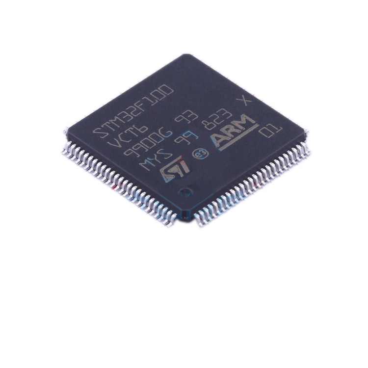 Microprocesador probado original IC STM32F100VCT6 del circuito integrado de la distribución de los componentes electrónicos de STM32F100VCT6 LQFP64 nuevo