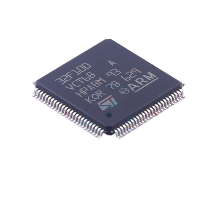 Microprocesador probado original IC STM32F100VCT6B del circuito integrado de la distribución de los componentes electrónicos de STM32F100VCT6B LQFP100 nuevo