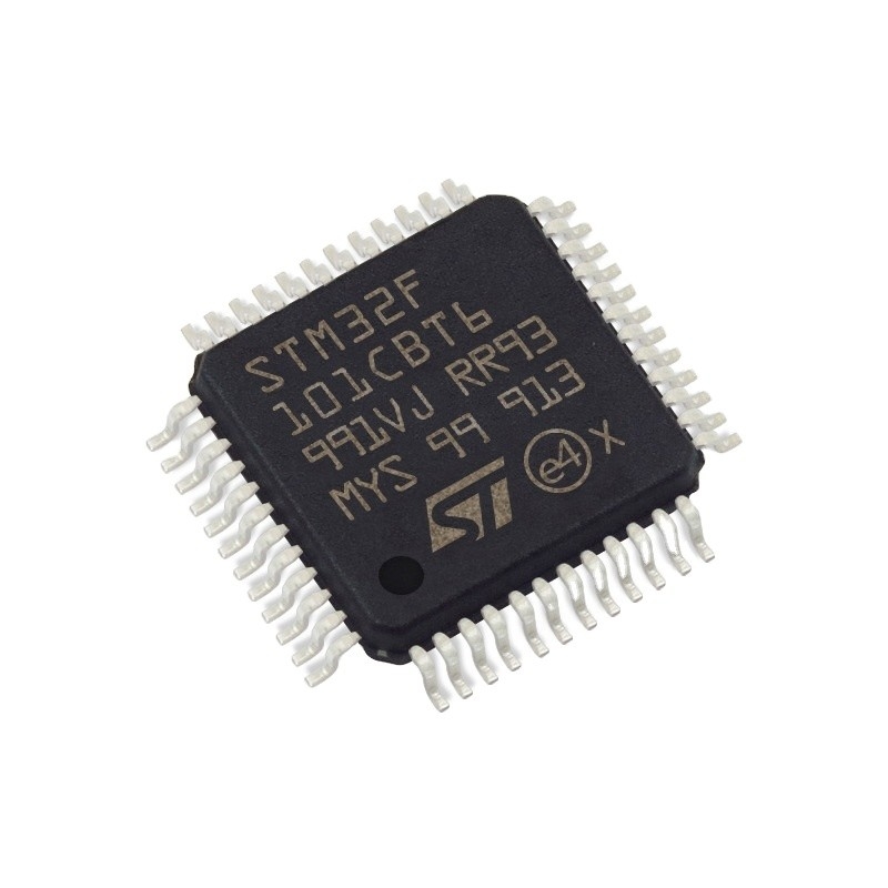 En existencia chip CI DE DESTELLO STM32F101CBT6 de los circuitos integrados 48LQFP de IC MCU 32BIT 128KB de los microcontroladores