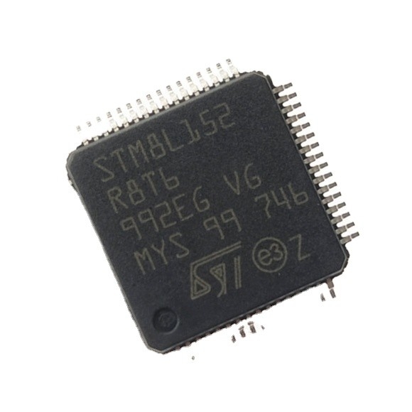 En existencia chip CI DE DESTELLO STM8L152R8T6 de los circuitos integrados 64LQFP de IC MCU 8BIT 64KB de los microcontroladores y de los procesadores