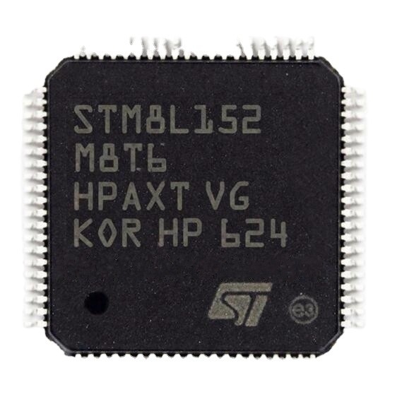 En existencia chip CI DE DESTELLO STM8L152M8T6 de los circuitos integrados 80LQFP de IC MCU 8BIT 64KB de los microcontroladores y de los procesadores