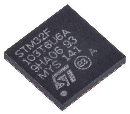 En existencia chip CI DE DESTELLO STM32F103T6U6A de los circuitos integrados 36VFQFPN de IC MCU 32BIT 32KB de los microcontroladores