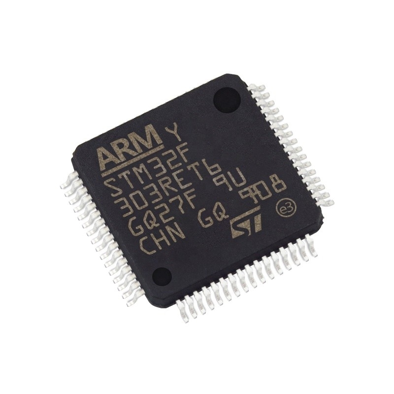 En existencia chip CI DE DESTELLO STM32F303RET6 de los circuitos integrados 64LQFP de IC MCU 32BIT 512KB de los microcontroladores