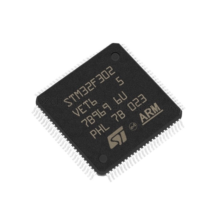 En existencia bandeja de destello de 32 bits STM32F302VET6 del ARM Cortex M4 RISC 512KB 2.5V/3.3V 100-Pin LQFP del microcontrolador MCU