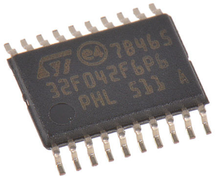 En existencia circuitos integrados DE DESTELLO STM32F042F6P6 del componente electrónico 20TSSOP de IC MCU 32BIT 32KB de los microcontroladores