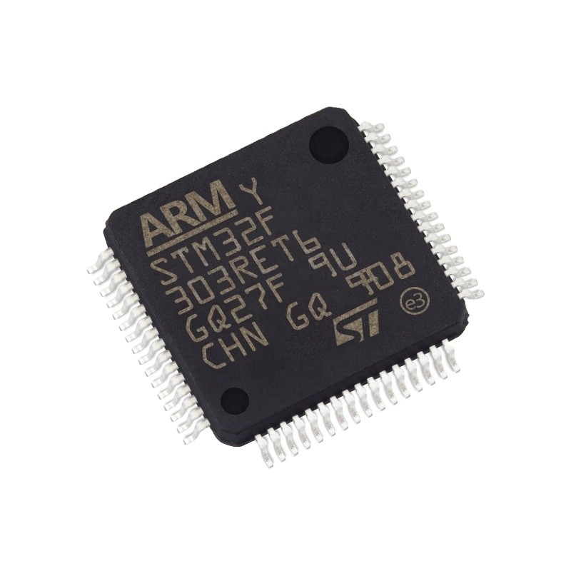 En existencia chip CI DE DESTELLO STM32F303RET6 de los circuitos integrados 64LQFP de IC MCU 32BIT 512KB de los microcontroladores