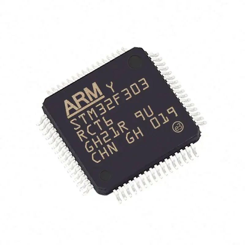En existencia chip CI DE DESTELLO STM32F303RCT6 de los circuitos integrados 64LQFP de IC MCU 32BIT 256KB de los microcontroladores