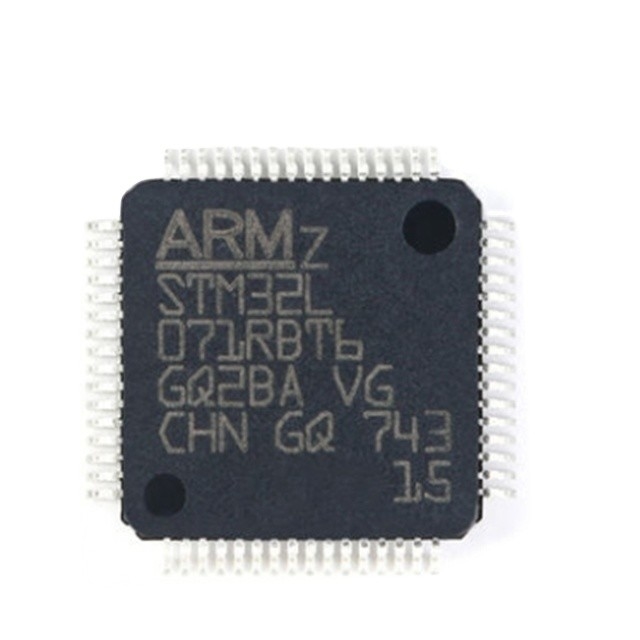 En existencia circuitos integrados DE DESTELLO STM32L071RBT6 del componente electrónico 64LQFP de IC MCU 32BIT 128KB de los microcontroladores