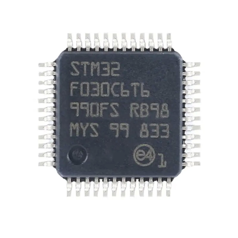 En existencia los circuitos integrados electrónicos BGA de los componants del FLASH 48LQFP de IC MCU 32BIT 32KB de los microcontroladores saltan STM32F030C6T6