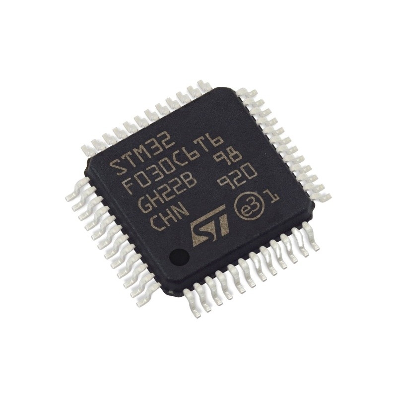 En existencia los circuitos integrados electrónicos BGA de los componants del FLASH 48LQFP de IC MCU 32BIT 32KB de los microcontroladores saltan STM32F030C6T6