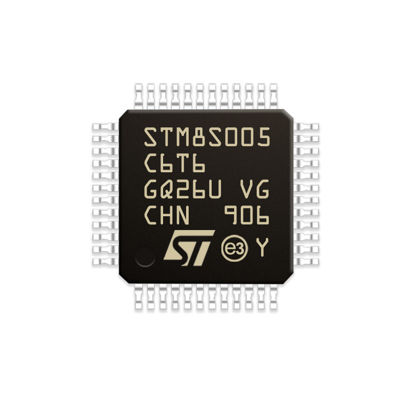 Microcontrolador DE DESTELLO de 8 bits IC STM8S005C6T6 de la serie de Chuangyunxinyuan STM8S005C6T6 MCU 16MHz 32KB 48-LQFP STM