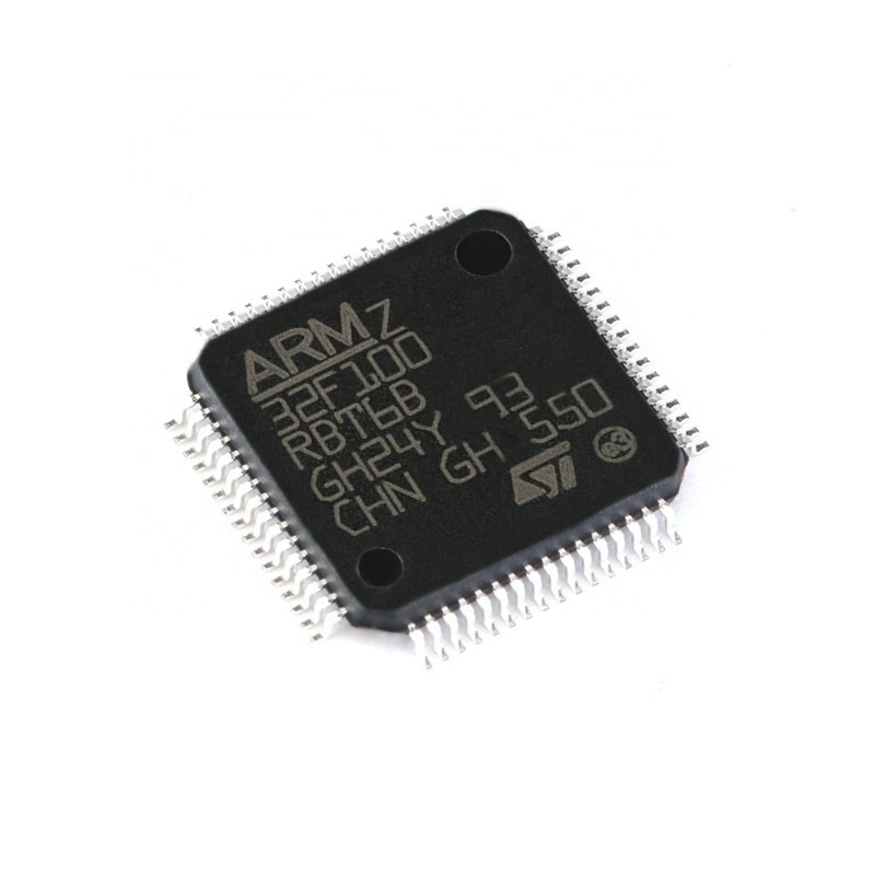 Nueva y original de IC MCU 32BIT 128KB electrónica componente DE DESTELLO 64LQFP STM32F100RBT6B de Chuangyunxinyuan