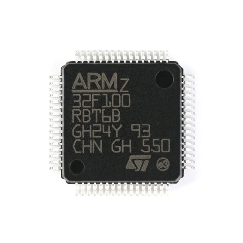 Nueva y original de IC MCU 32BIT 128KB electrónica componente DE DESTELLO 64LQFP STM32F100RBT6B de Chuangyunxinyuan