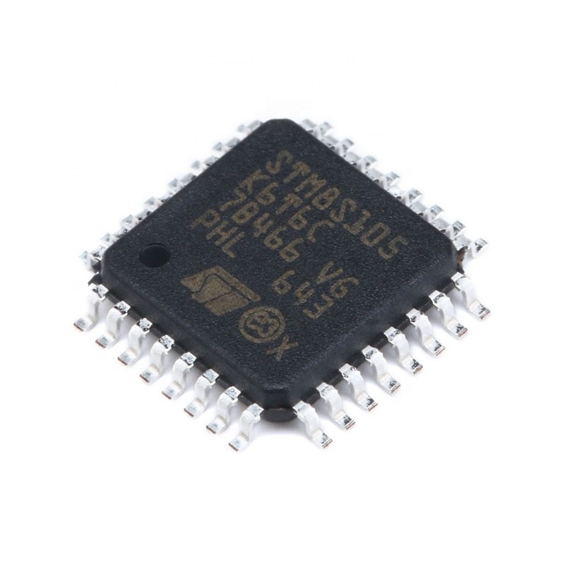 La original componente de la electrónica BOM LQFP32 de los circuitos integrados de Chuangyunxinyuan integró los chips CI STM8S105K6T6C de los microcontroladores