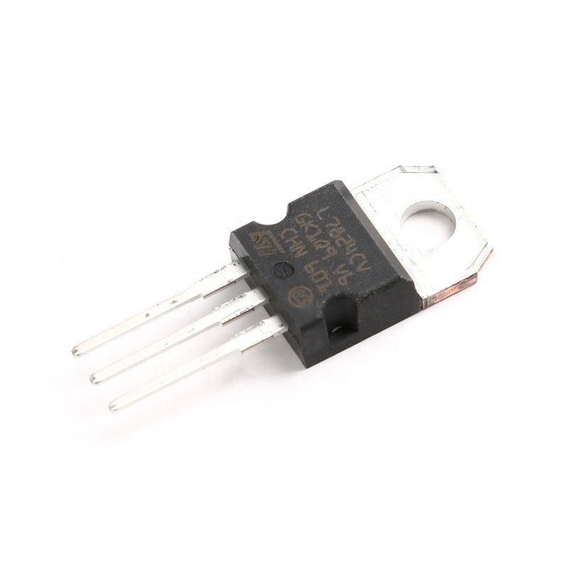 Microprocesador eléctrico auténtico original L7824CV del regulador de voltaje de fuentes de Chuangyunxinyuan LM7824 24V 1.5A TO-220