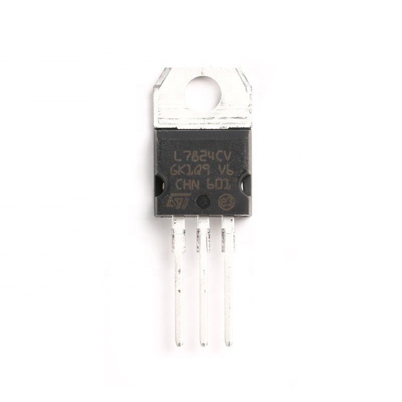 Microprocesador eléctrico auténtico original L7824CV del regulador de voltaje de fuentes de Chuangyunxinyuan LM7824 24V 1.5A TO-220