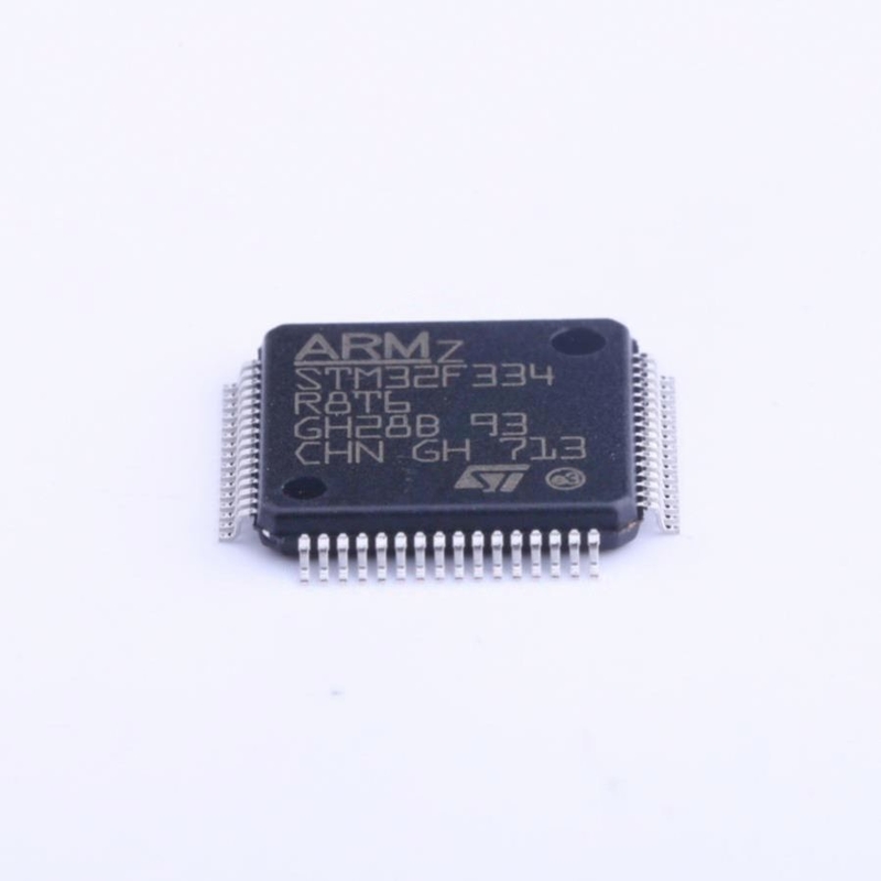 Bandeja de destello de 32 bits del ARM Cortex STM32 M4 de MCU RISC 64KB 2.5V/3.3V 64-Pin LQFP - bandejas STM32F334R8T6 IC