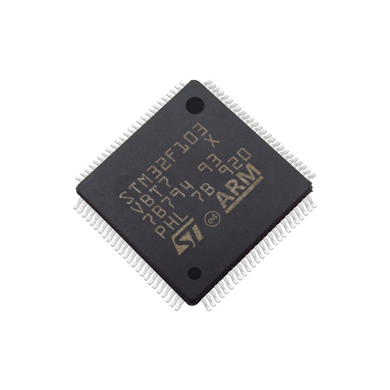 MICROPROCESADOR en línea de los circuitos integrados LQFP100 MCU STM32F103VBT7 de los componentes electrónicos del nuevo microcontrolador original STM32F103VBT7