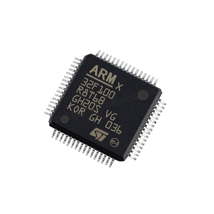 Nuevo y original Pin de destello común STM32F100R8T6B del M3 64 del ARM Cortex de STM32F100 RISC 64KB 2.5V 3.3V