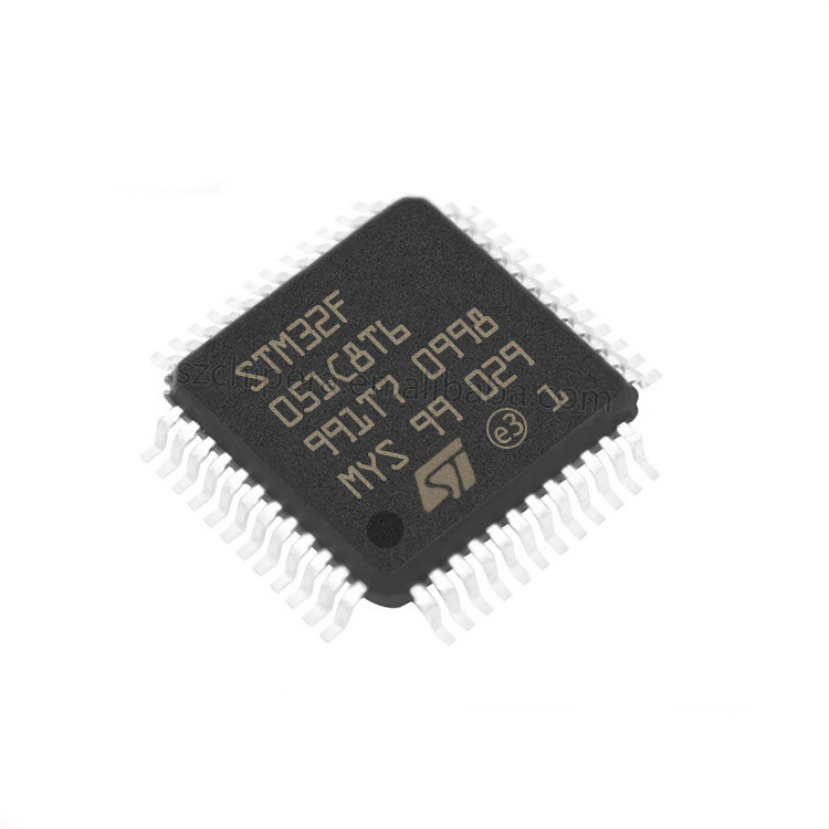 El componente electrónico STM8S105 MCU ARMA el pedazo 64K 48 LQFP de destello STM32F051C8T6 IC del ADC DAC 32