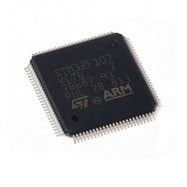 Brazo de 32 bits Stm32 M3 de Mcu de los componentes electrónicos Risc 256Kb 100-Pin de destello Lqfp Stm32F Stm32F107 Lqfp100 Stm32F107Vct6