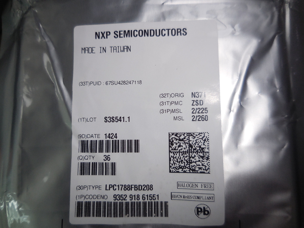 Original a estrenar del microcontrolador de IC del microprocesador del circuito integrado de LPC1788FBD208 QFP208 inusitada